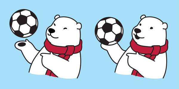 北极熊让足球飞