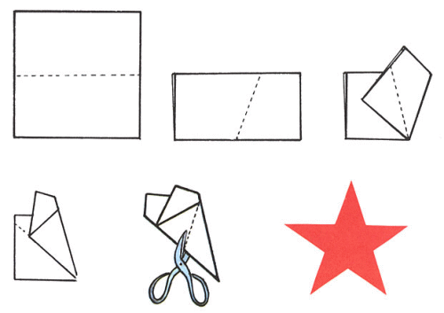 五角星最简单的剪法的相关图片